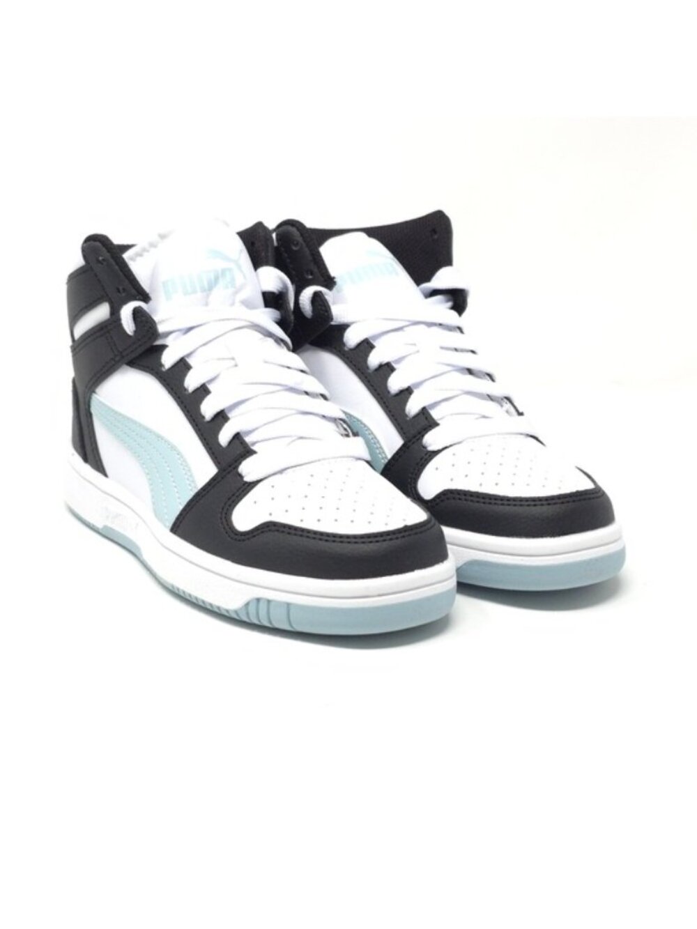 PUMA Rebound Layup Sl High Top Black, Blue, White Sneakers Casual Shoes